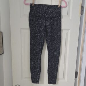 Lululemon Athletica Black and White Patterned Leggings